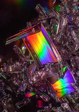 Rainbow Crystals Abstract