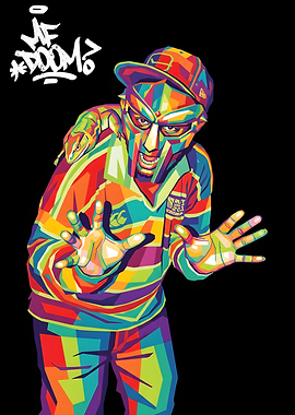 MF DOOM with Lizard Pop Art