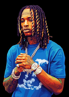 King Von Pop Art Portrait