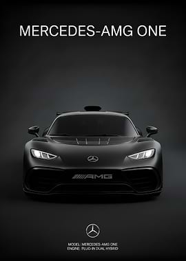 black Mercedes-AMG ONE Hypercar