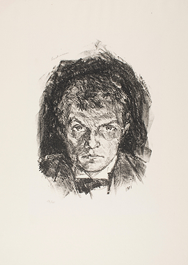 Portrait of a Man in Charcoal