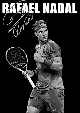 Rafael Nadal Tennis Player Pop Art