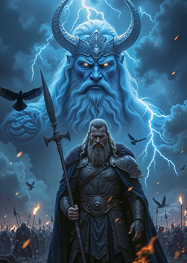 Viking Warrior and Norse God