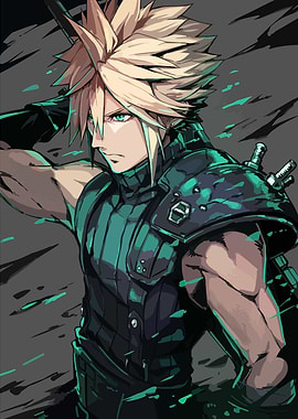 Cloud Strife Anime Art
