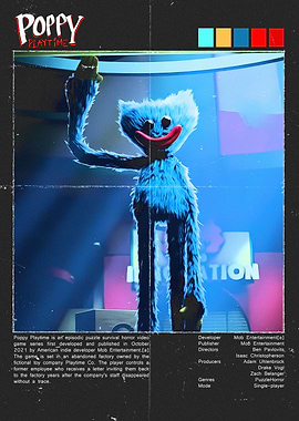 Poppy Playtime Huggy Wuggy Poster