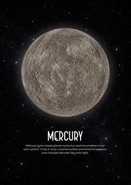 Mercury Smallest Rocky Planet Space