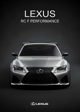 silver Lexus RC F Performance Car