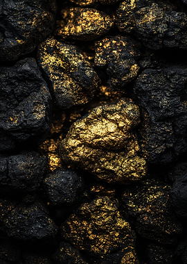 Black and Gold Nuggets