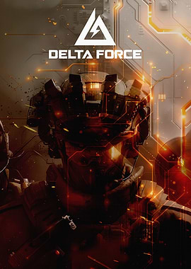 Delta Force Sci-Fi Soldier Poster