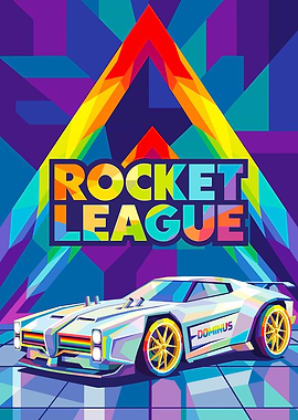 Rocket League Dominus Car Pop Art