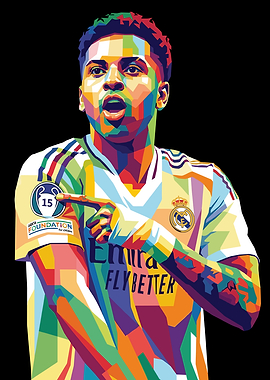 Rodrygo Goes Pop Art Portrait