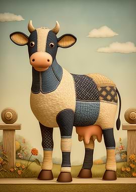Patchwork Cow Toy