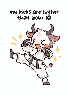 Karate Cow Kicking High