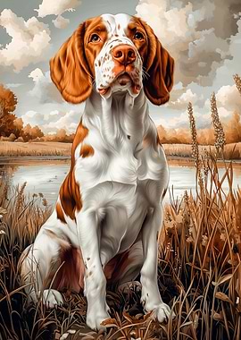 Welsh Springer Spaniel in a Field