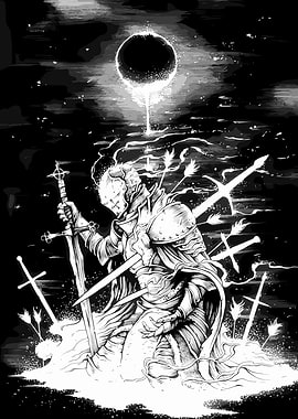 Knight in Dark Fantasy Setting