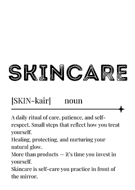 Skincare Definition Poster