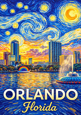 Orlando Florida Starry Night