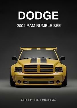 yellow Dodge Ram Rumble Bee