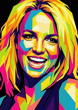 Britney Spears Pop Art Portrait
