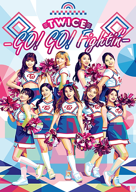 TWICE Go Go Fighting Poster