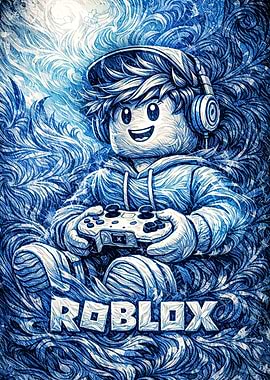 Roblox Gamer with Controller