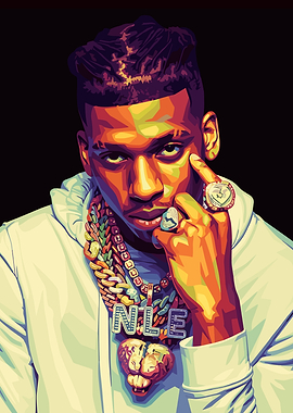 NLE Choppa Pop Art Portrait