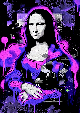 Mona Lisa Graffiti Pop Art