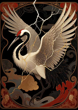 Kintsugi Crane