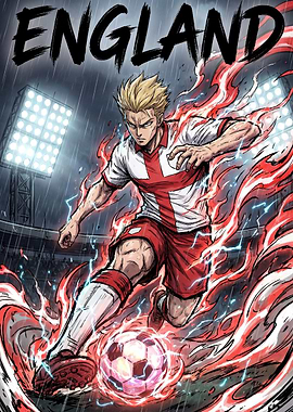 England Football Player in Action