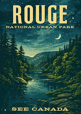 Rouge National Urban Park Vintage Poster