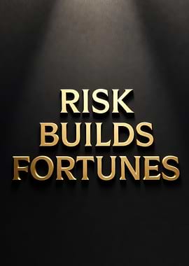 Risk Builds Fortunes Text Art