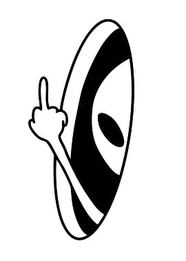 Alien Flipping Off