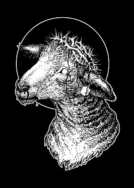 Lamb with Crown of Thorns