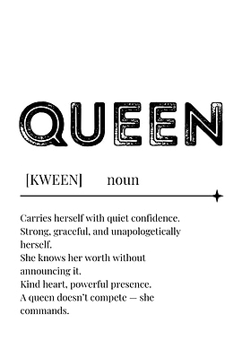 Queen Definition Poster