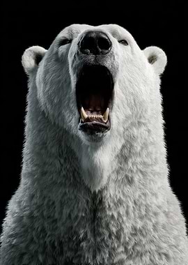 Polar Bear Roaring