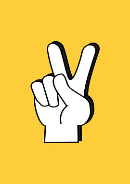 Peace Sign Hand Gesture