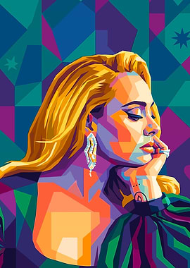 Adele Pop Art Portrait