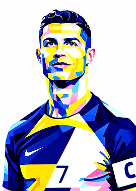 Cristiano Ronaldo Pop Art Portrait