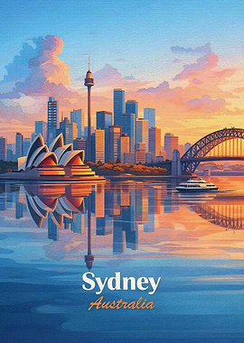 Sydney Skyline at Sunset