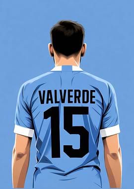 Valverde 15 Soccer Jersey