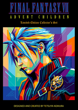 Final Fantasy VII Advent Children Pop Art