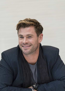 Chris Hemsworth Smiling