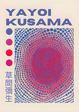 Yayoi Kusama Dot Pattern Poster