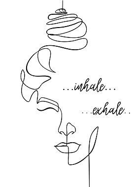 Minimalist Face Line Art