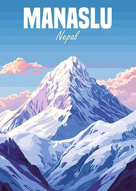 Manaslu Mountain Nepa