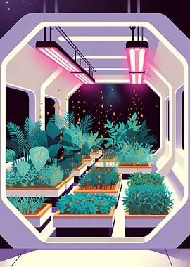 Space Station Hydroponics Garden