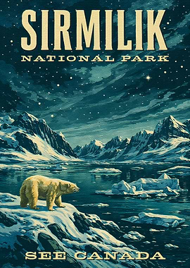 Sirmilik National Park Vintage Poster