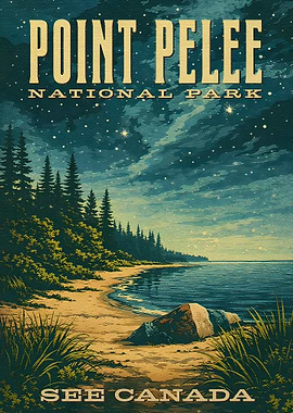 Point Pelee National Park Vintage Poster