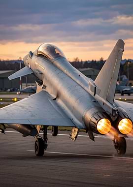 Eurofighter Typhoon taking off