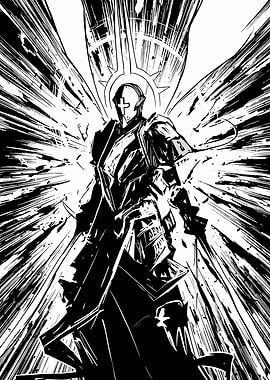 Angelic Knight with Radiant Halo